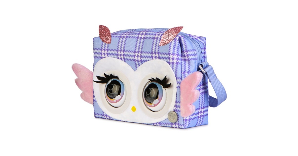 Spin Master Purse Pets - Print Perfect Eule, Tasche(lila/rosa)