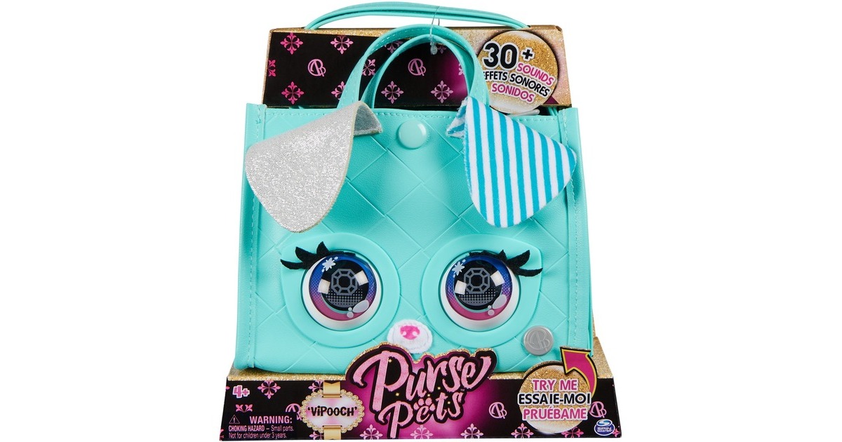 Spin Master Purse Pets - Tote Bag Hündchen , Tasche(türkis)