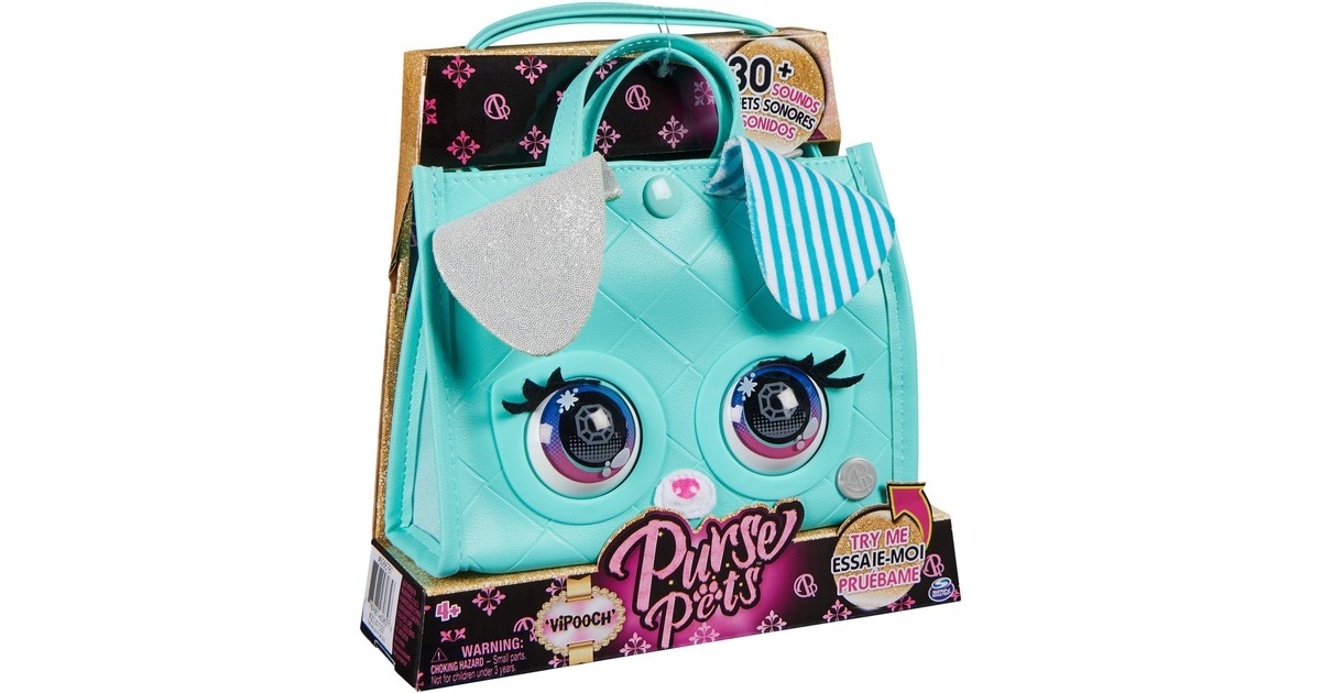 Spin Master Purse Pets - Tote Bag Hündchen , Tasche(türkis)