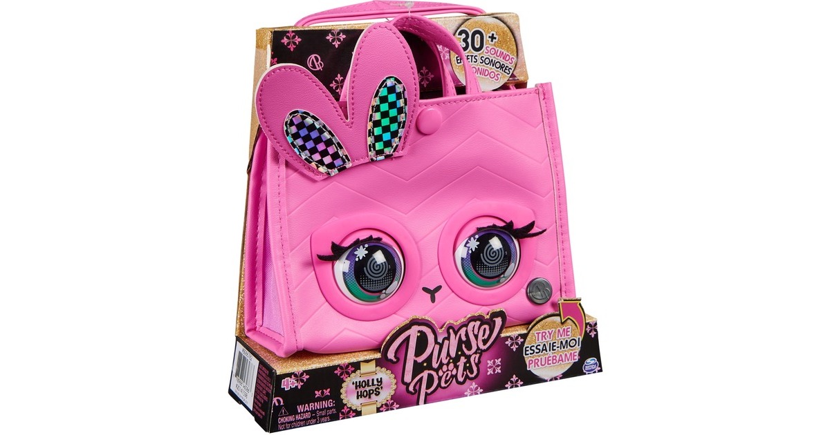 Spin Master Purse Pets - Tote Bag Häschen , Tasche(pink)