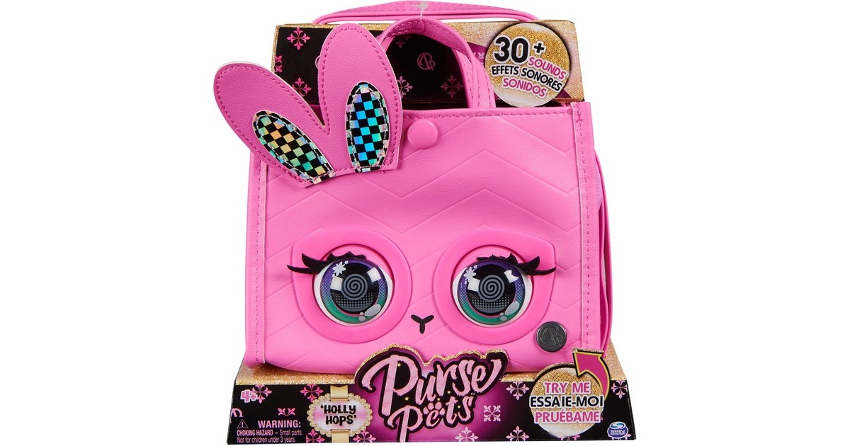 Spin Master Purse Pets - Tote Bag Häschen , Tasche(pink)