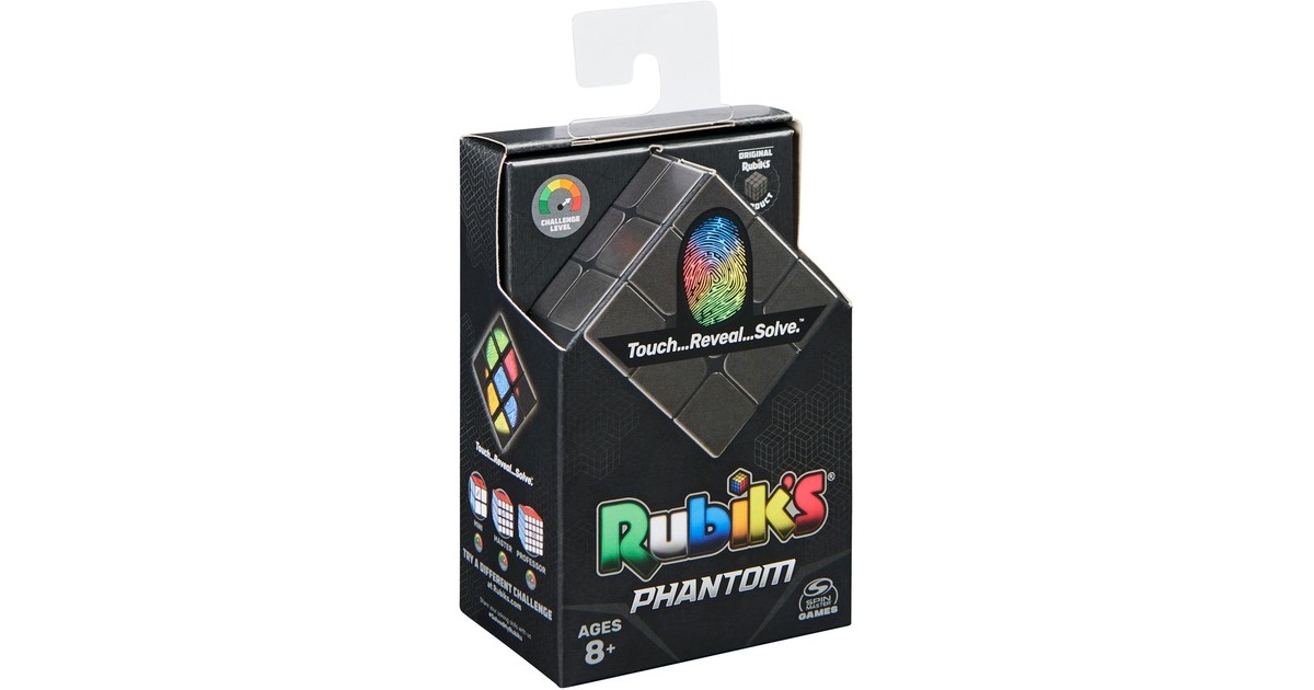 Spin Master Rubik’s Phantom Cube 3x3 Zauberwürfel , Geschicklichkeitsspiel