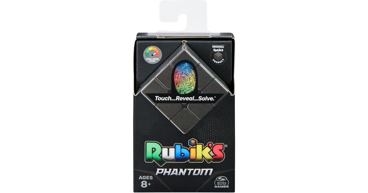 Spin Master Rubik’s Phantom Cube 3x3 Zauberwürfel , Geschicklichkeitsspiel