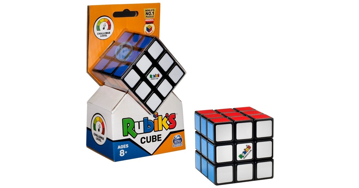 Spin Master Rubik's - Cube 3x3 Zauberwürfel, Geschicklichkeitsspiel