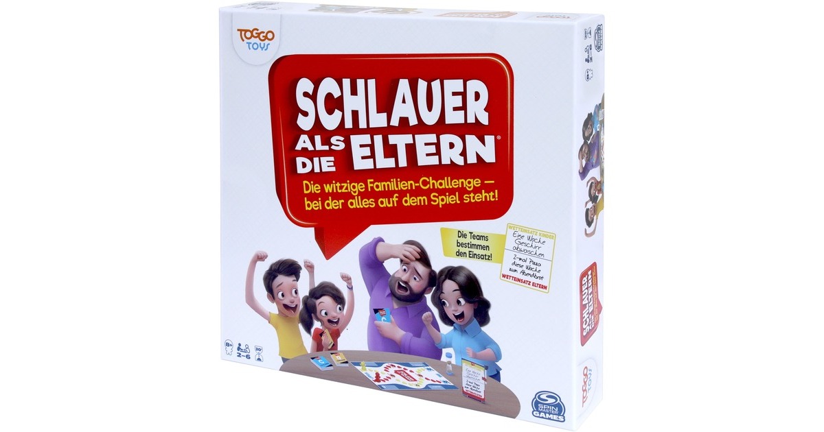 Spin Master Schlauer als die Eltern, Quizspiel