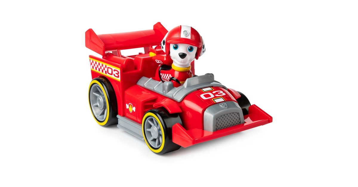 Spin Master Spin Master - Paw Patrol - Ready, Race, Rescue, Marshalls Race & Go Deluxe Basis Fahrzeug, Spielfahrzeug(mit Figur)