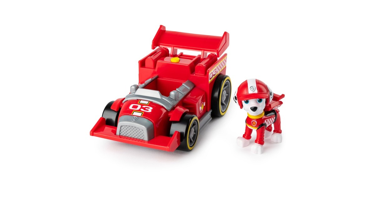 Spin Master Spin Master - Paw Patrol - Ready, Race, Rescue, Marshalls Race & Go Deluxe Basis Fahrzeug, Spielfahrzeug(mit Figur)