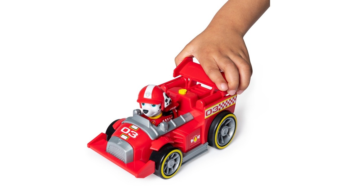 Spin Master Spin Master - Paw Patrol - Ready, Race, Rescue, Marshalls Race & Go Deluxe Basis Fahrzeug, Spielfahrzeug(mit Figur)