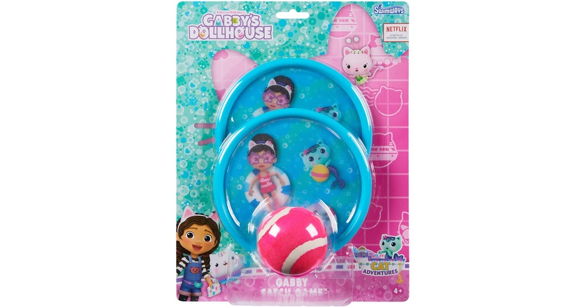 Spin Master Swimways - Gabby's Dollhouse Klettballspiel, Fangballspiel