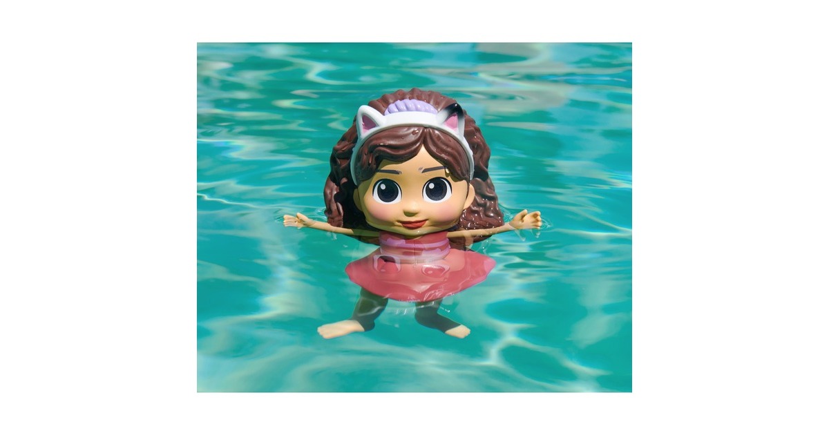 Spin Master Swimways - Gabby's Dollhouse Schwimmfigur Gabby, Wasserspielzeug