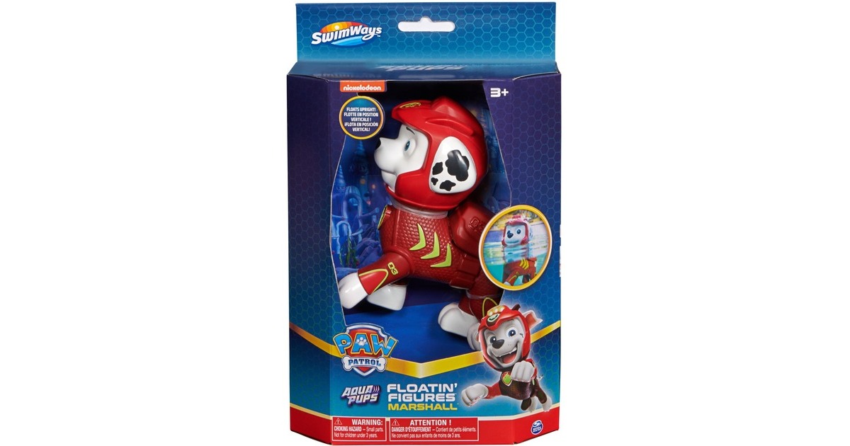Spin Master Swimways - Paw Patrol Schwimmfigur Marshall, Wasserspielzeug