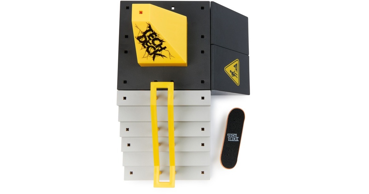 Spin Master Tech Deck X-Connect Starter-Set - Pyramid Shredder Rampenset, Spielfahrzeug(mit einem Fingerboard)