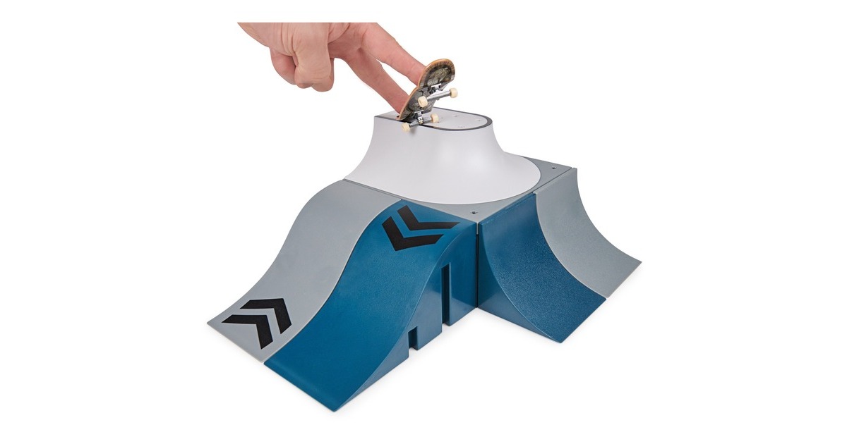 Spin Master Tech Deck X-Connect Starter-Set - Speedway Hop Rampenset, Spielfahrzeug(mit einem Fingerboard)
