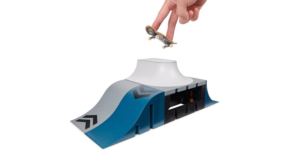 Spin Master Tech Deck X-Connect Starter-Set - Speedway Hop Rampenset, Spielfahrzeug(mit einem Fingerboard)