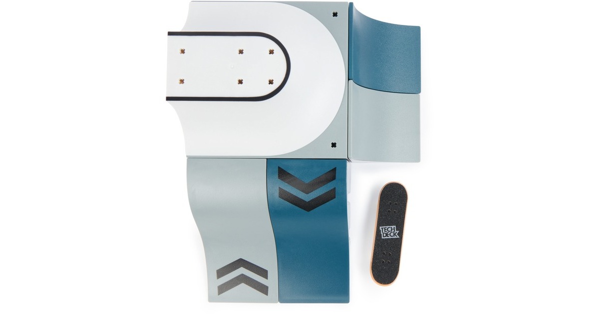 Spin Master Tech Deck X-Connect Starter-Set - Speedway Hop Rampenset, Spielfahrzeug(mit einem Fingerboard)