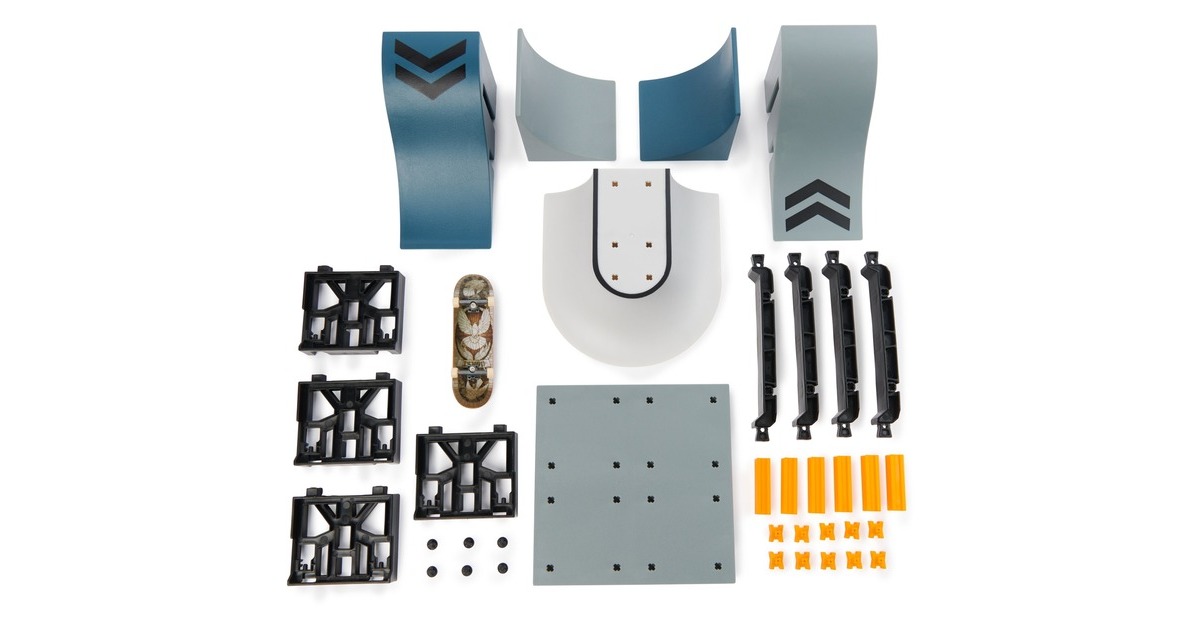 Spin Master Tech Deck X-Connect Starter-Set - Speedway Hop Rampenset, Spielfahrzeug(mit einem Fingerboard)