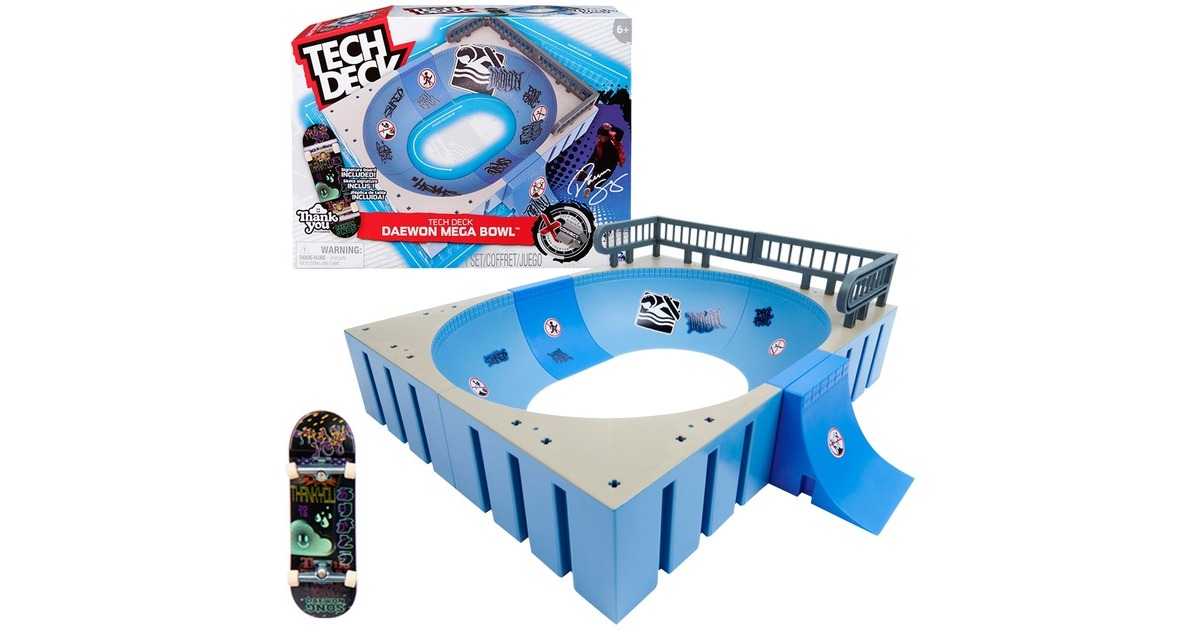 Spin Master Tech Deck - Mega Bowl, Spielfahrzeug(mit einem Fingerboard)