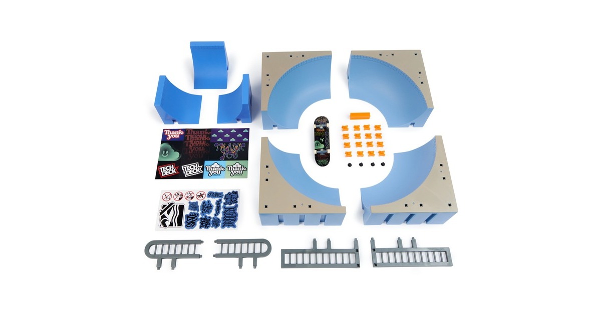 Spin Master Tech Deck - Mega Bowl, Spielfahrzeug(mit einem Fingerboard)