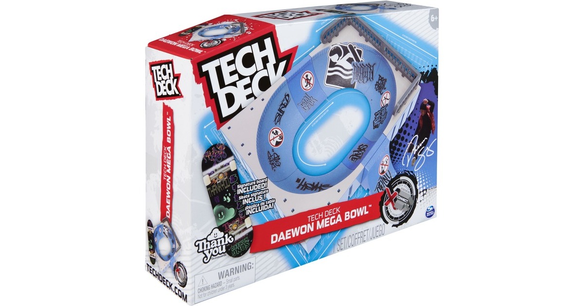 Spin Master Tech Deck - Mega Bowl, Spielfahrzeug(mit einem Fingerboard)