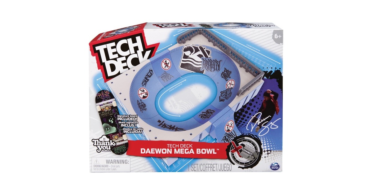 Spin Master Tech Deck - Mega Bowl, Spielfahrzeug(mit einem Fingerboard)
