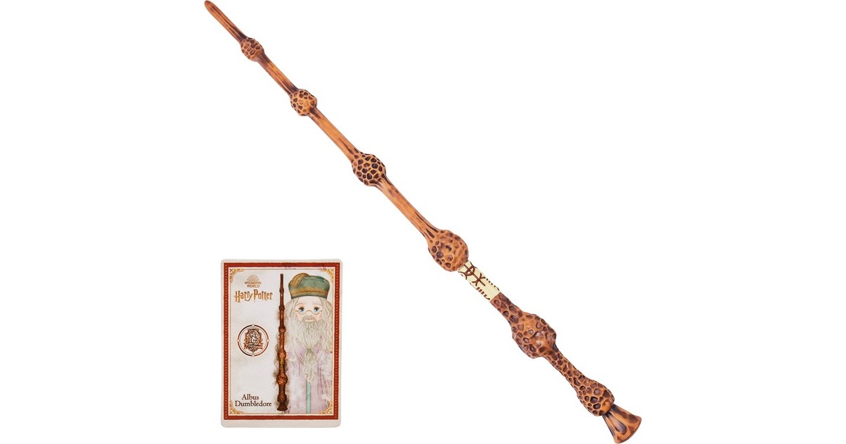 Spin Master Wizarding World Albus Dumbledore Zauberstab, Rollenspiel(mit Zauberspruch-Karte)