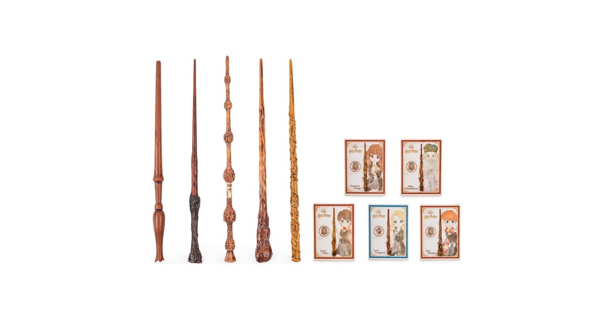 Spin Master Wizarding World Harry Potter, Draco Malfoy Spellbinding-Zauberstab, Rollenspiel(braun/schwarz, mit Zauberspruch-Karte)