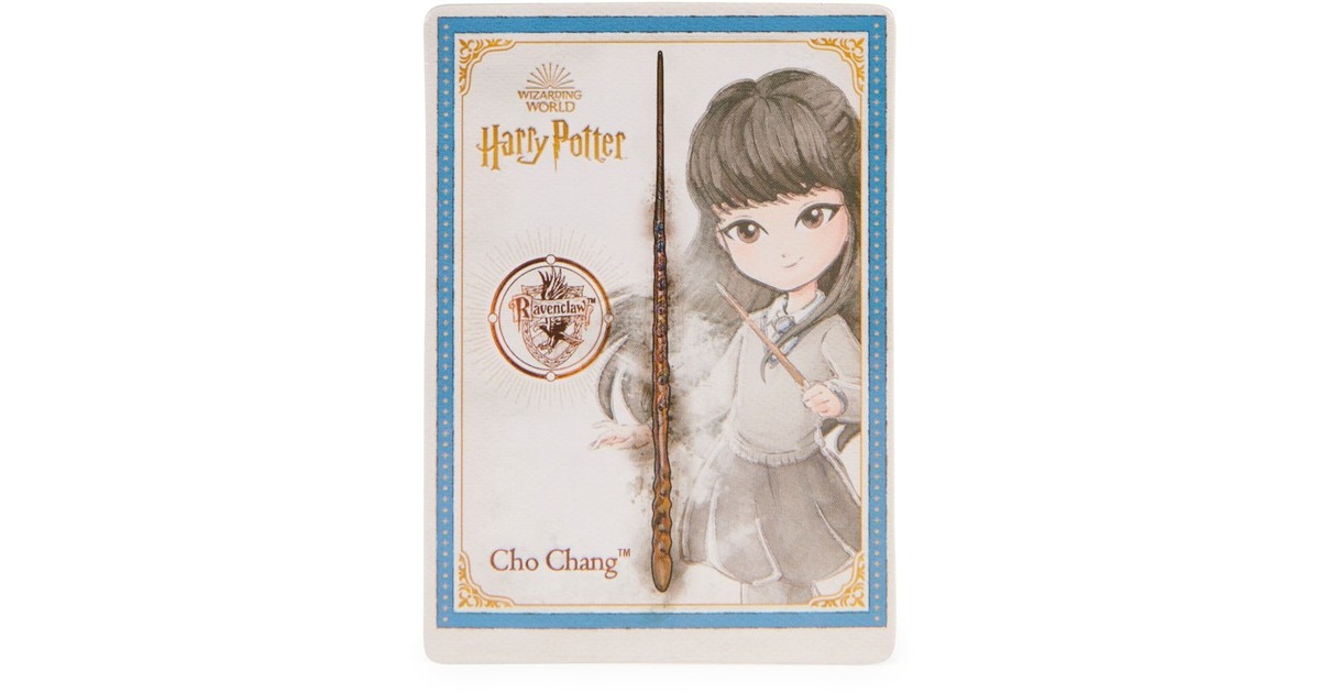 Spin Master Wizarding World Harry Potter - Authentischer Cho Chang Zauberstab, Rollenspiel(mit Zauberspruch-Karte)
