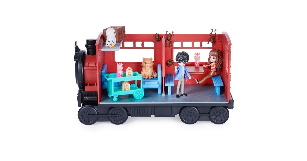Spin Master Wizarding World Harry Potter - Hogwarts Express Zug Spielset, Spielfigur(mit Hermine Granger und Harry Potter-Sammelfiguren)