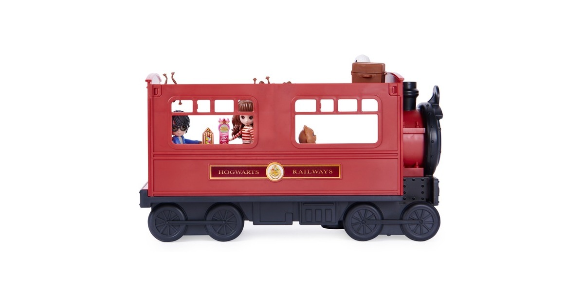 Spin Master Wizarding World Harry Potter - Hogwarts Express Zug Spielset, Spielfigur(mit Hermine Granger und Harry Potter-Sammelfiguren)