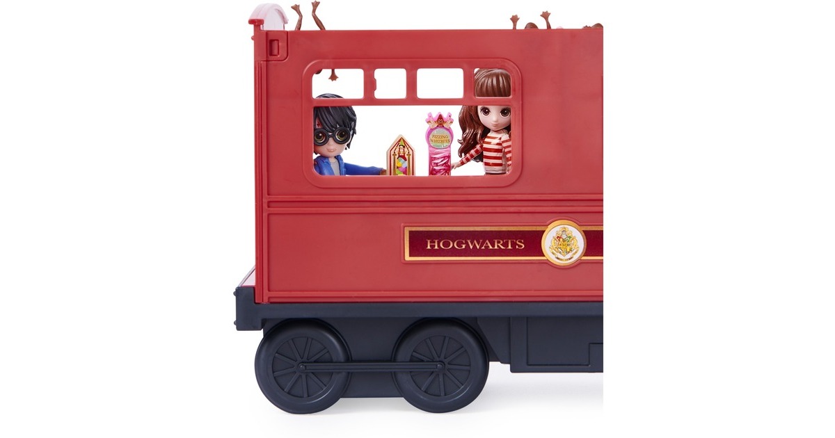 Spin Master Wizarding World Harry Potter - Hogwarts Express Zug Spielset, Spielfigur(mit Hermine Granger und Harry Potter-Sammelfiguren)