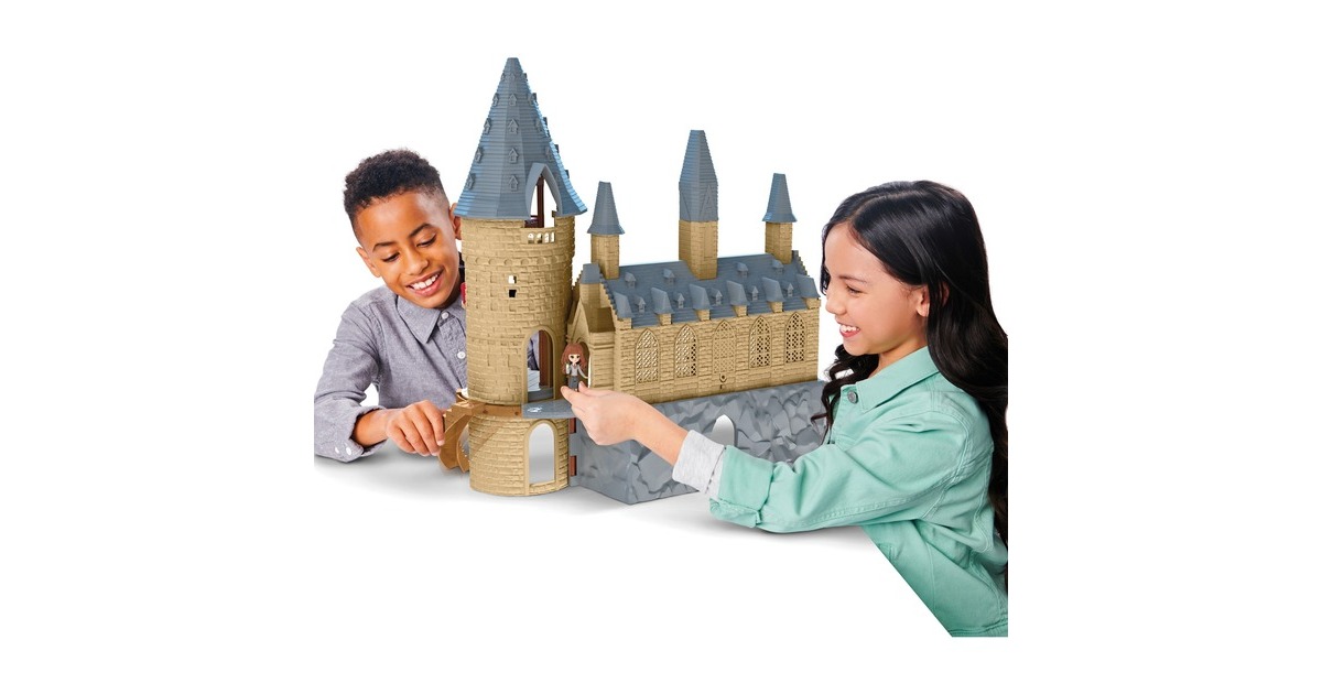 Spin Master Wizarding World Harry Potter - Hogwarts Schloss Spielset mit Licht und Sound, Spielfigur