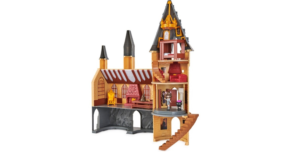 Spin Master Wizarding World Harry Potter - Hogwarts Schloss Spielset mit Licht und Sound, Spielfigur