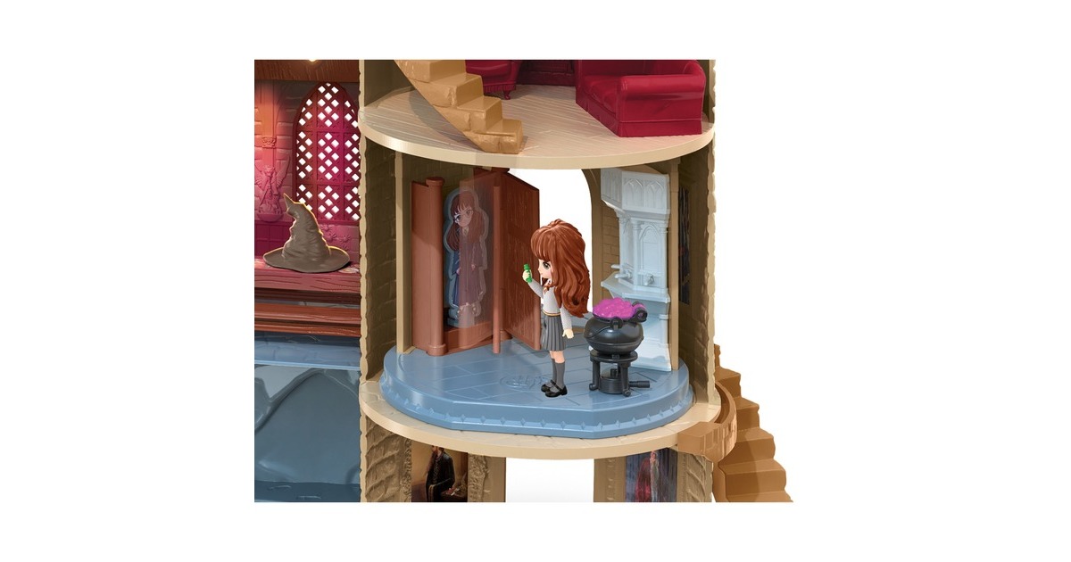 Spin Master Wizarding World Harry Potter - Hogwarts Schloss Spielset mit Licht und Sound, Spielfigur
