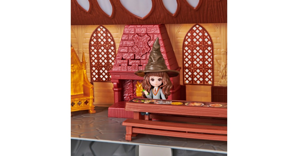 Spin Master Wizarding World Harry Potter - Hogwarts Schloss Spielset mit Licht und Sound, Spielfigur