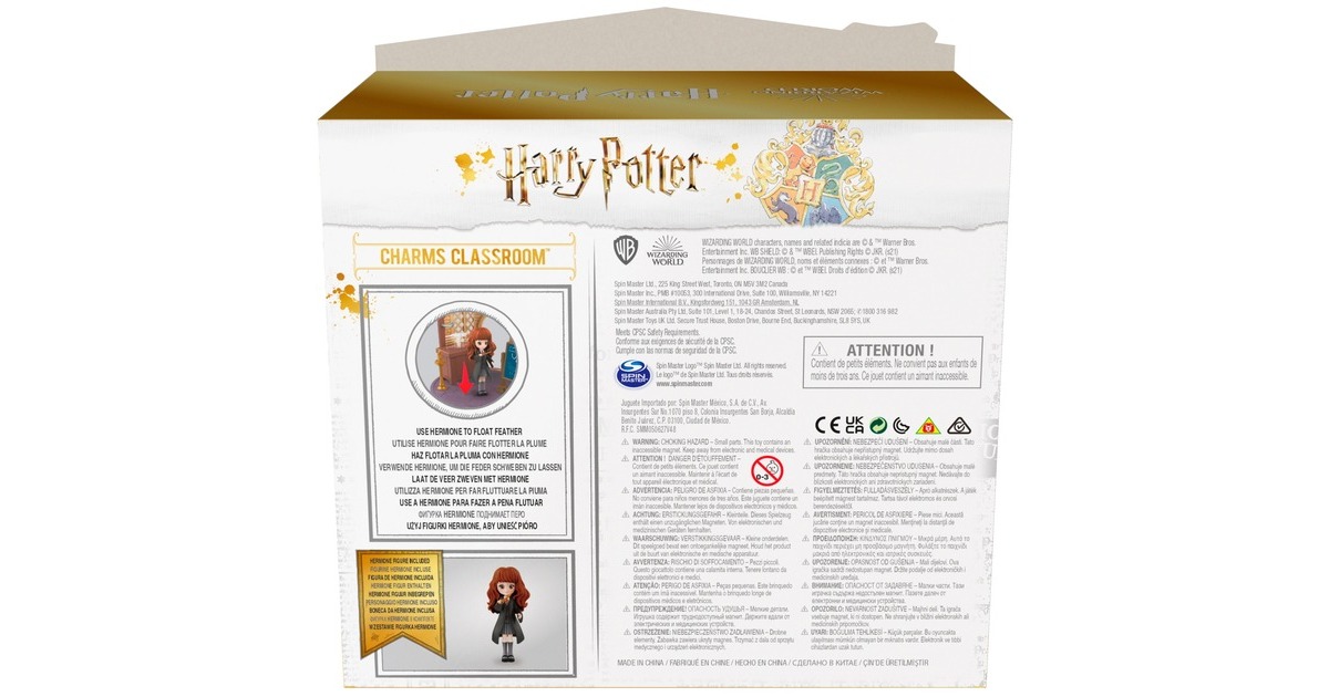 Spin Master Wizarding World Harry Potter - Hogwarts Zauberkunst Klassenzimmer Spielset, Spielfigur(mit exklusiver Hermine Granger Sammelfigur)