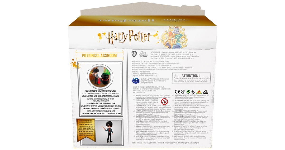 Spin Master Wizarding World Harry Potter - Hogwarts Zaubertränke Klassenzimmer Spielset mit exklusiver Harry Potter Sammelfigur, Spielfigur