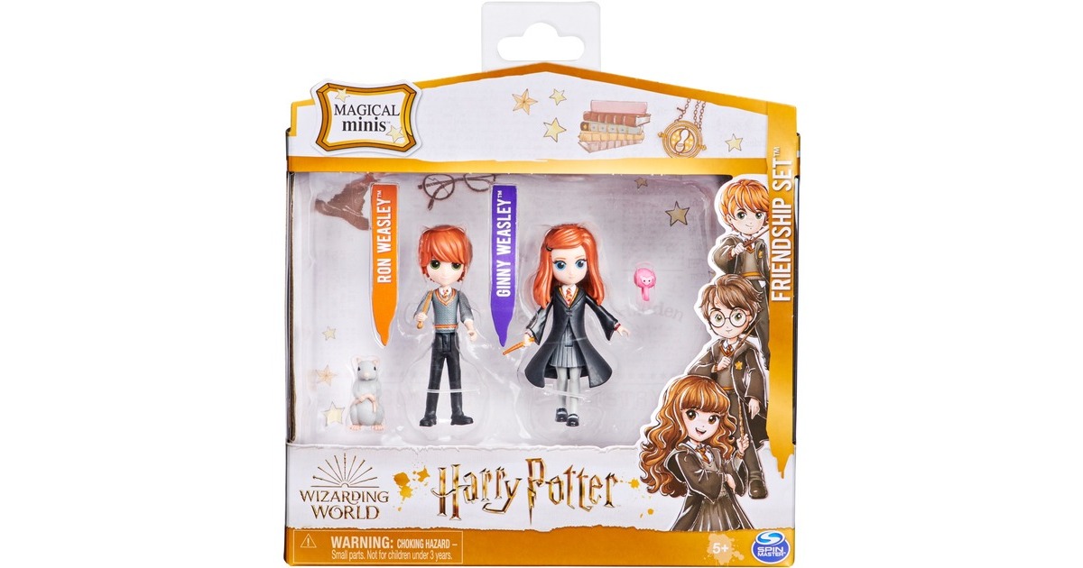 Spin Master Wizarding World Harry Potter - Ron Weasley und Ginny Weasley, Spielfigur(7,6 cm Sammelfiguren)