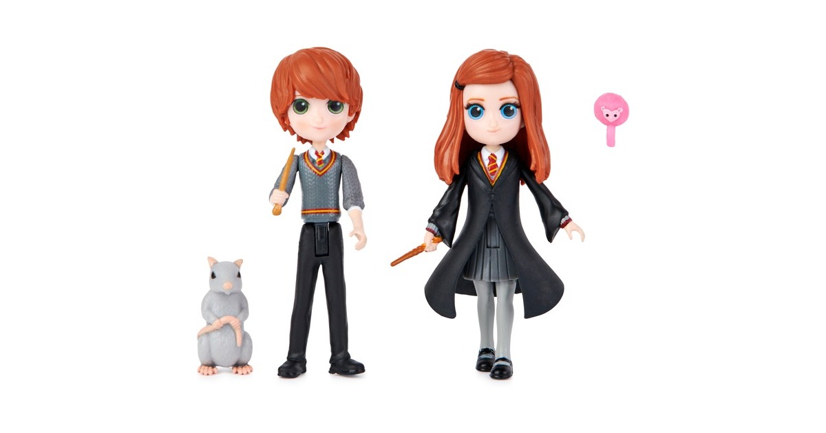 Spin Master Wizarding World Harry Potter - Ron Weasley und Ginny Weasley, Spielfigur(7,6 cm Sammelfiguren)