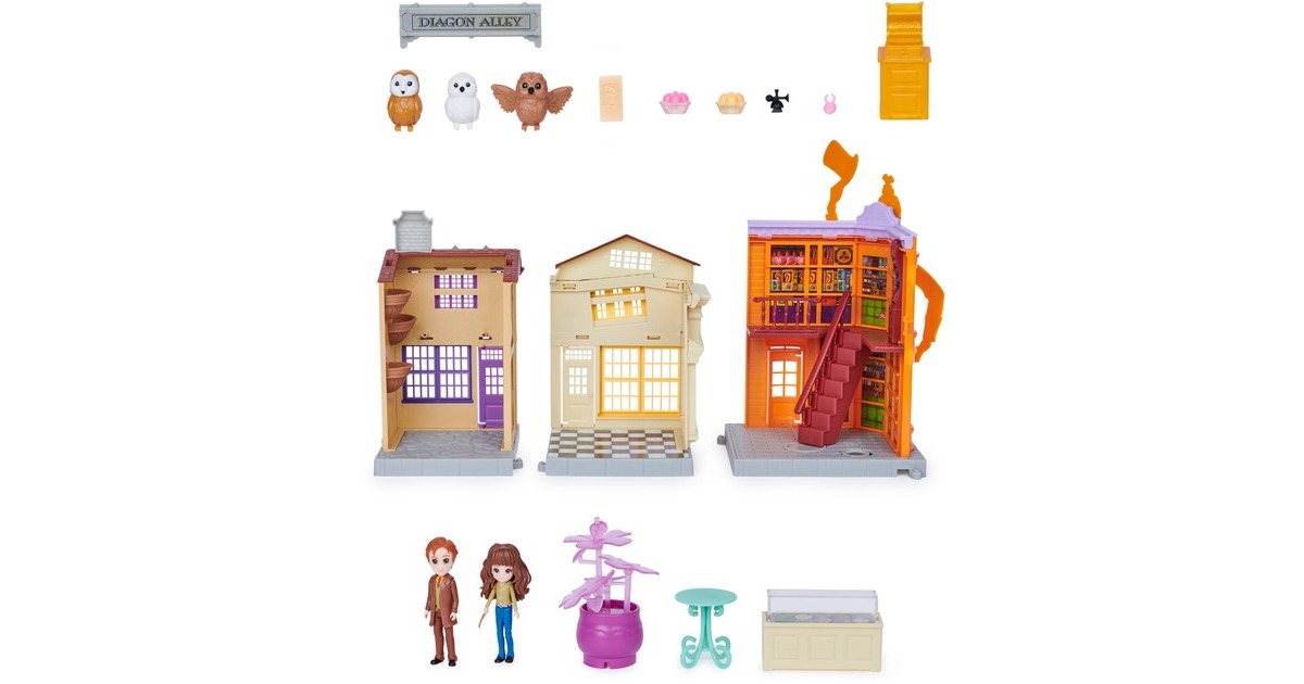 Spin Master Wizarding World Harry Potter - Winkelgasse Spielset, Spielfigur(Mit Licht und Sound )