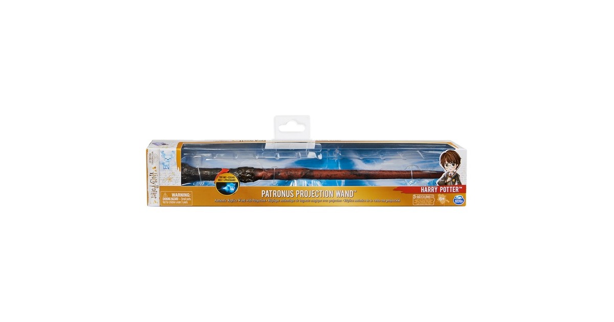 Spin Master Wizarding World Harry Potters Patronus Projektion Zauberstab, Rollenspiel(braun)