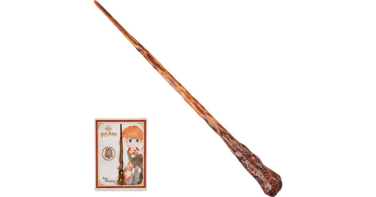 Spin Master Wizarding World Ron Weasley Zauberstab, Rollenspiel(mit Zauberspruch-Karte)