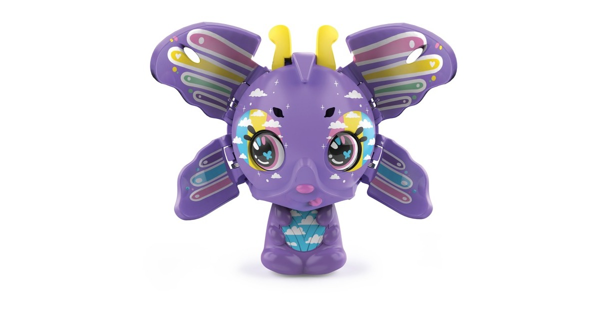 Spin Master Zoobles Rainbow Schmetterling und Black and White Fuchs, Spielfigur(wandelbare Sammelfiguren im 2er-Pack mit Happitat-Zubehör)