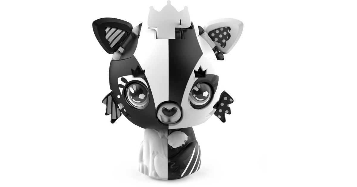 Spin Master Zoobles Rainbow Schmetterling und Black and White Fuchs, Spielfigur(wandelbare Sammelfiguren im 2er-Pack mit Happitat-Zubehör)