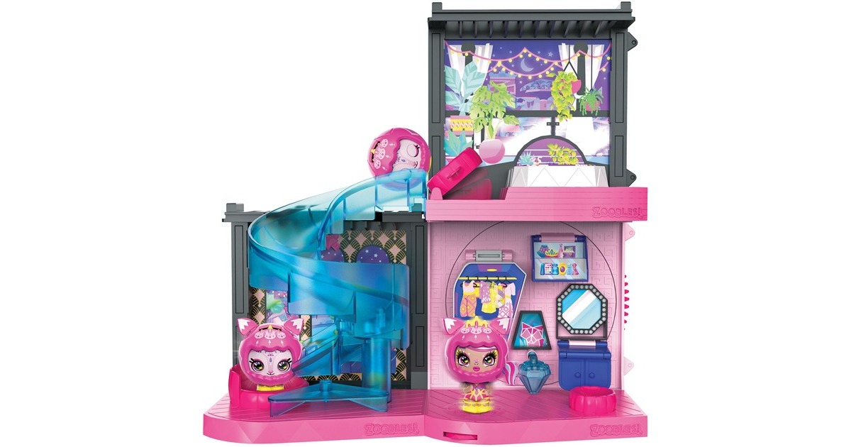 Spin Master Zoobles wandelbares Spielset mit magischer Villa und Z-Girl, Spielfigur