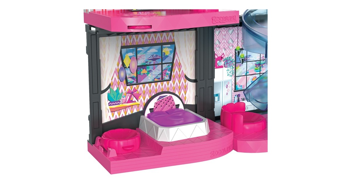Spin Master Zoobles wandelbares Spielset mit magischer Villa und Z-Girl, Spielfigur