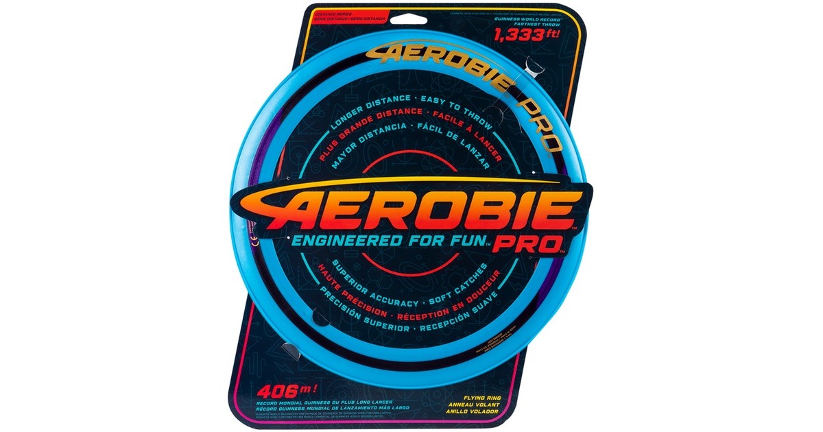 Spin MasterAerobie Pro Flying Ring, Geschicklichkeitsspiel(blau, 33 cm Durchmesser)