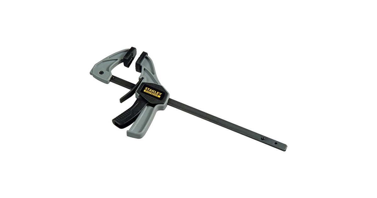 Stanley FatMax Einhandzwinge "S" 120MM(schwarz/grau, Small, 120mm Länge)