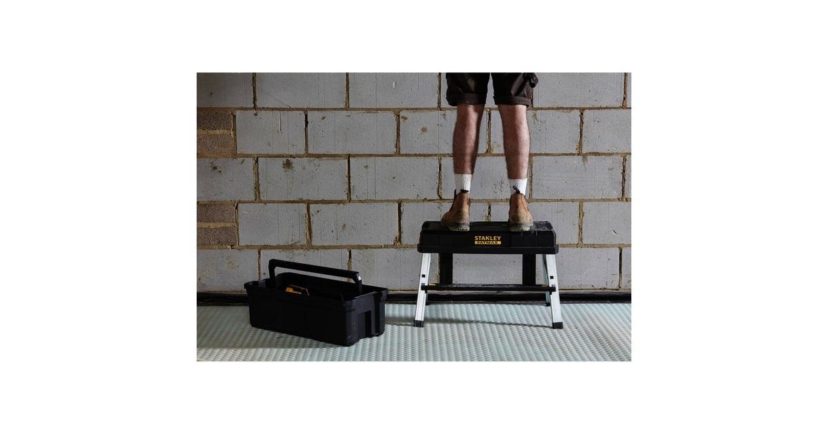 Stanley FatMax Werkzeugbox mit Tritt FMST81083-1(schwarz/gelb)