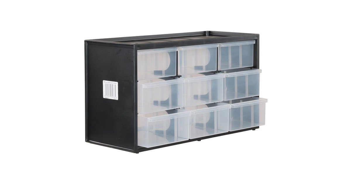 Stanley Kleinteilemagazin 1-93-978, Werkzeugbox(schwarz/transparent, 9 Schubladen) Stanley Kleinteilemagazin 1-93-978, Werkzeugbox(schwarz/transparent, 9 Schubladen)