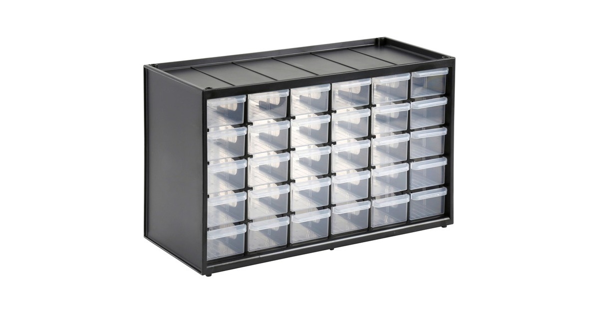 Stanley Kleinteilemagazin 1-93-980, Werkzeugbox(schwarz/transparent, 30 Schubladen) Stanley Kleinteilemagazin 1-93-980, Werkzeugbox(schwarz/transparent, 30 Schubladen)